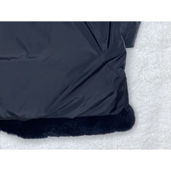 Samuele Cipriani Italian Designer Down Coat Short Sleeve Leather Cuffs Belt 42 6 - Picture 13 of 16